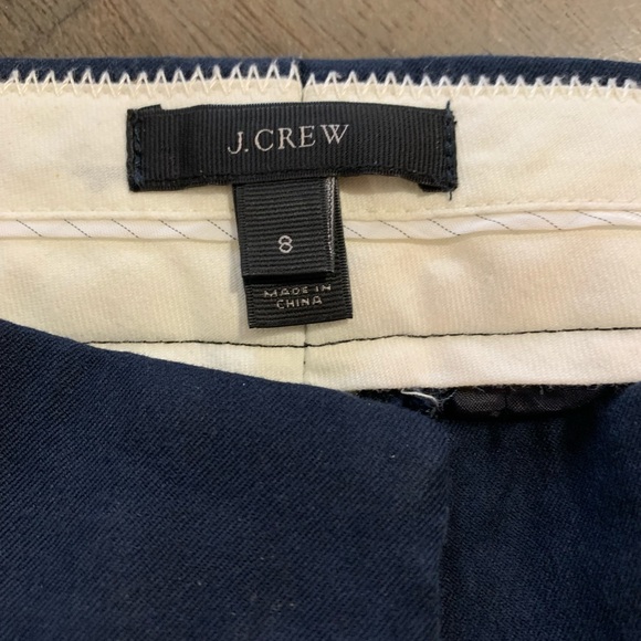 J crew size 8 blue black bundle cropped pants petite pockets 3 pair - Picture 3 of 3